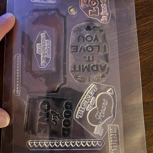 Love's The Ticket Clear Acrylic Stamp Set - Picture 2 of 2